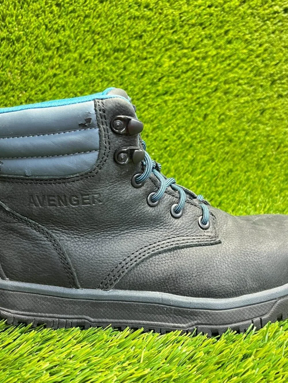 Avenger‎ Reflex Carbon Toe Womens Size 6.5 Black Outdoor Safety Work Boots Shoes